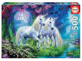 17648 EDUCA Пазлы 500 UNICORNS IN THE FOREST