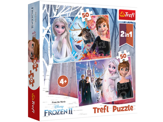 90904 Trefl 90904 puzzle 50+50 Frozen 2