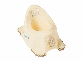 Tega Baby Горшок антискольз. Мишка MS-013-119 BEJ...