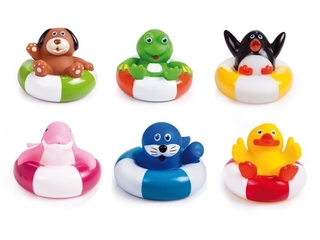 2/994 Цветная игрушка для ванны (зверята на понтонах)...