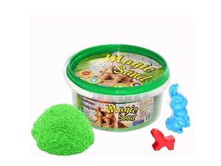 370-5 Strateg Magic sand зеленого цвета, ведро 350г...