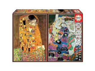 18488 Educa 2x1000 The Kiss + The Virgin, Gustav Klimt