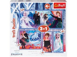 90995 Trefl Puzzle 3+1 / Disney Frozen 2