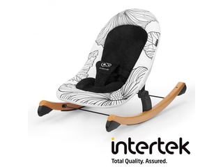 Kinderkraft Лежачек Finio  KKBFINOBLK0000 black/white