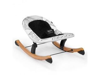 Kinderkraft Лежачек Finio  KKBFINOBLK0000 black/white