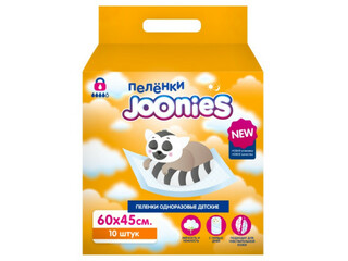 320201 JOONIES Пеленки одноразовые (45x60 см.) 10 шт....