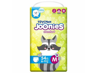 654101 JOONIES Comfort Scutece-chilotei, M (6-11 кг), 54 buc...