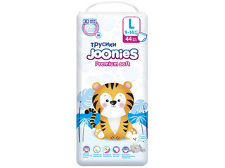 953215 JOONIES Premium Soft Scutece-chilotei, L (9-14 кг), 4...