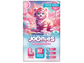 956006 JOONIES Marshmallow Подгузники-трусики, L (9-14 кг), ...