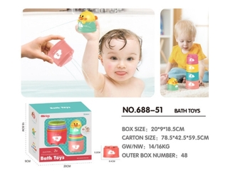 Bibiin Toys 688-51 Jucarie pentru baie Jenga