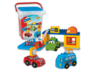 AG 8569-0CAR Конструктор Паркинг CARS  ведерко...