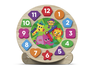 Kids Hits KH20/036 Деревянные пазлы Clock Zoo Time