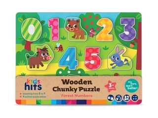 Kids Hits KH20/074 Деревянные пазлы Forest Numbers
