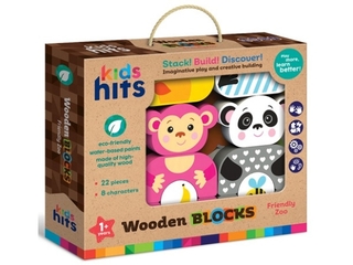 Kids Hits KH20/001 Деревянные кубики Friendly Zoo