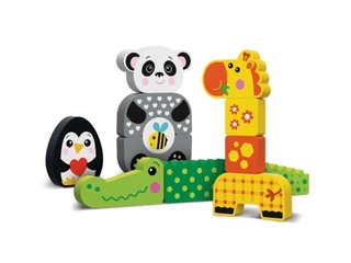 Kids Hits KH20/006 Деревянный конструктор Panda and Friends