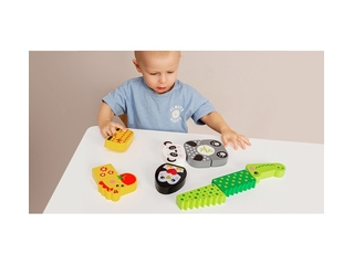 Kids Hits KH20/006 Деревянный конструктор Panda and Friends